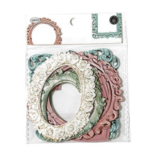 SUCADA Hollow Embossed Photo Frames Lace Paper 10pcs
