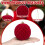 Christmas Tree Ornament Set Brown Flock Balls 10cm 2 pcs 6