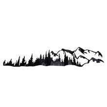 Car Tree Mountain Forest Vinyl Sticker for Truck SUV RV