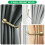 Curtain Holdbacks Wall Mounted Drapery Tiebacks Matte Black 7