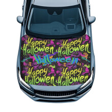Halloween Car Hood Cover Gradient Design for Most Vehicles