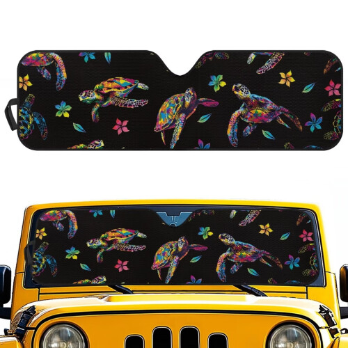 Windshield Sun Shade for Jeep Wrangler JL TJ UV-Blocking