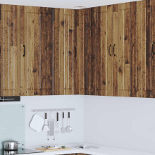 vidaXL Wall Corner Cabinet LUCCA Old Wood 57 x 57 x 100 cm