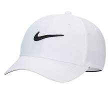(M, White/Black) Nike Unisex Adult Swoosh Baseball Cap