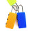 Mini Combination Padlock 3-Digit Keyless Resettable 1/2/5 5