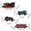 Pull-Back Die-Cast Steam Locomotive Model Set 3