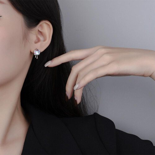 Γυναικεία σκουλαρίκια από ασήμι 925 με κυβικά ζιρκόνια 2