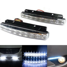 Daytime Running Lights 8-LED 12V White 6000-6500K 2 pcs