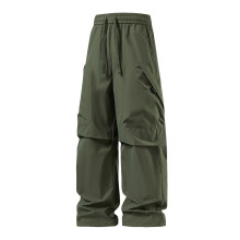 Men's Casual Trousers Loose Fit Straight Leg with Pockets