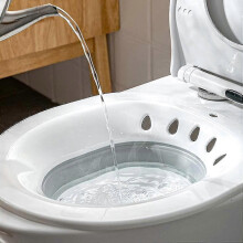 Foldable Sitz Bath Seat for Toilet Use