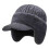 Winter Woolen Hat with Earflaps and Brim 1 PC 1
