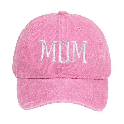 Embroidered Baseball Hat for Mom Pink Sun Hat 1 Pack