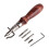 MUSEYA Leather Grooving Kit Brown for Wallet Crafting 1 Set 5
