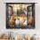 Rooster Kitchen Curtains Farmhouse Chicken Pattern Blackout 3
