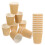 Yellow Paper Coffee Cups Ergonomic Design 6 oz 4