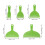 Flexible Plastic Putty Scraper Set 5 pcs 2 to 10 inch 3