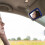 Rechargeable Car Visor Mirror with 3 Light Modes Clip-on 8