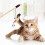 Interactive Cat Teaser Wand with Furry Plush Accessories 1 2