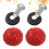 License Plate Screws Fastener Red Plastic Set 3