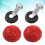 License Plate Screws Fastener Red Plastic Set 8