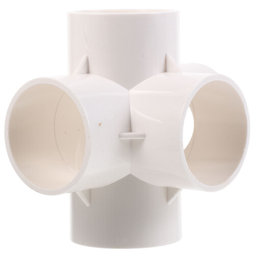 MUSEYA PVC 5-Way Pipe Connector White 2 pcs 2