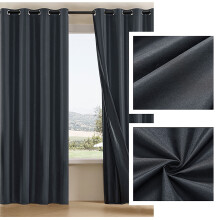 Thermal Insulated Blackout Curtains for Bedroom 2-pack