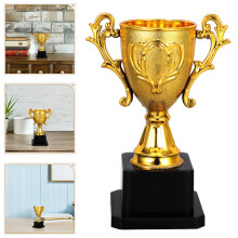 Gold Award Trophy Plastic 5.6 Inch Sports Competition Prize