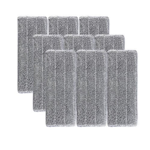 Microfiber Mop Pads Washable Reusable 9 Pcs 14x4.7 in