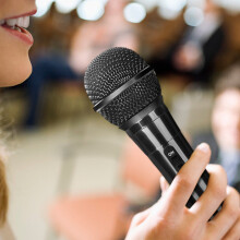 Wired Karaoke Microphone for Home Audio and Live Streaming