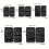 Ensemble de manucure noir en acier inoxydable 5 pièces 8