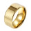Stainless Steel Simplicity Ring Gold Size 7 1