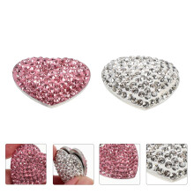 Heart Shaped Stainless Steel Dishwasher Magnets 2PCS