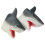Shark Head Hand Puppets Durable Material 2 Pieces 1
