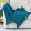 Knitted Tweed Throw Blanket 68x50 inches 6