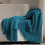 Knitted Tweed Throw Blanket 68x50 inches 5