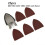 Sanding Sheets and Pad for Oscillating Tool 25 Pcs 4