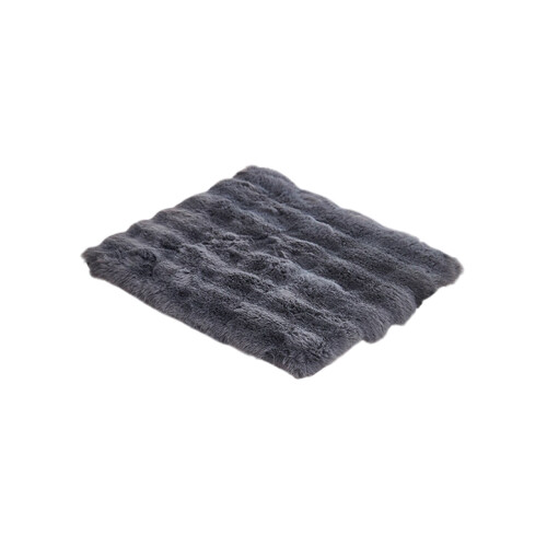 Faux Fur Seat Cushion Square 16x16 Inch 1