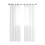 Linen Curtains 98 Inch Semi-Sheer Light Filtering Back Tab 1