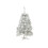 Mini LED Christmas Tree White 17.72 Inch with 16 Ornaments 1
