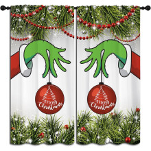 Rod Pocket Blackout Curtains Winter Spruce Red Pearl 84x84