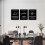 Motiverande Canvas Poster Svarta Citat 1-pack 4
