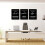 Motiverande Canvas Poster Svarta Citat 1-pack 2