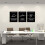 Motiverande Canvas Poster Svarta Citat 1-pack 3