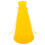 Plastic Cheer Megaphone Yellow 1 Pack 4