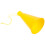 Plastic Cheer Megaphone Yellow 1 Pack 6