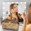 Dames make-uptas van leer met kleurblokken en dubbele ritssluiting 6
