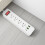Power Strip with 6.5 FT Cord Flat Plug Wall Mount Overload 5