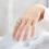 Regenbogen-Pride-Ring, Edelstahl, Unisex-Ehering, Größe 5