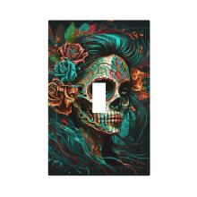 Sugar Skull Zombie Rose Light Switch Cover 1-Gang