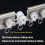 Rail de rideau flexible en aluminium gris, 500 cm 5